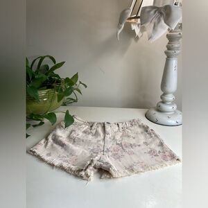 NWT MOSSIMO 2 Vintage Stretchy High Rise Western Floral Frayed Short Shorts
